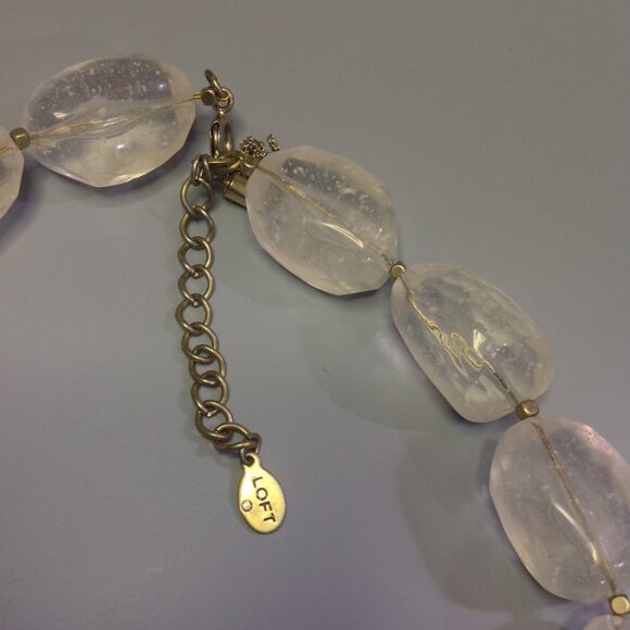 Loft (Ann Taylor) Necklace Chunky Bead Rock Candy Pastel Multicolor - Picture 8 of 15